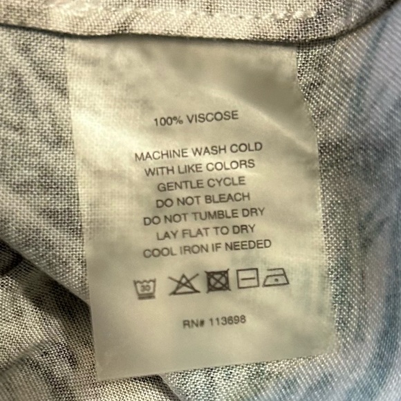 Margaret O’Leary Ivory Black Botanical Tropical Toile Print Midi Dress Size M - Picture 12 of 12